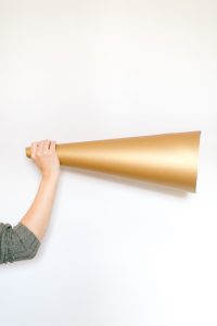 gold megaphone