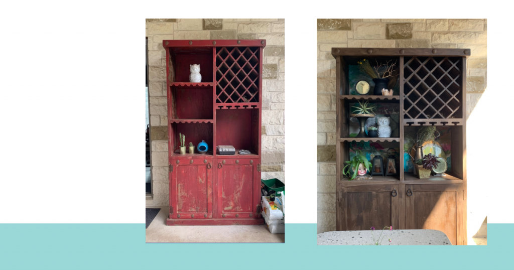 Before adn after of a few DIY projects