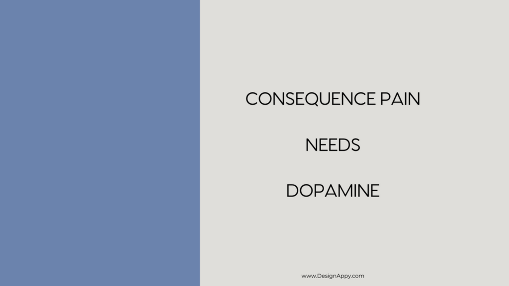 consequence needs dopamine to offset the pain