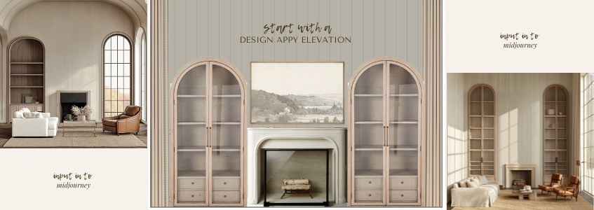 Fireplace elevation architecture