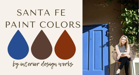 periwinkle front door and santa fe paint colors