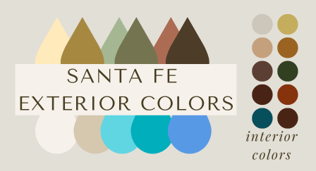 Santa fe Inspired paint palette